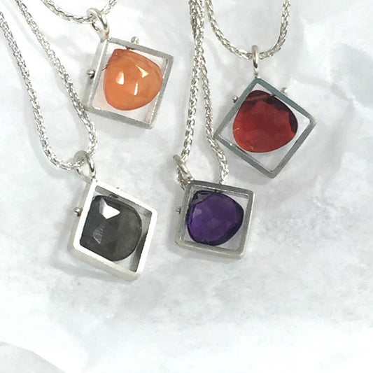 Silver & Gemstone Necklaces