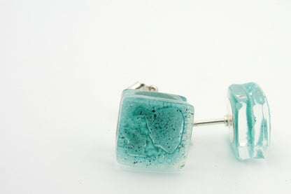 Glass Post Earrings - Solid colors